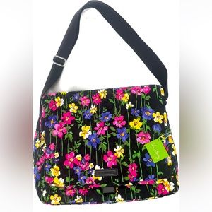Vera Bradley Messenger Bag—wildflower garden